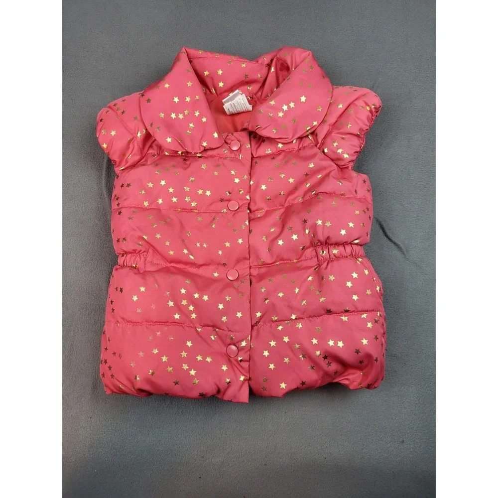 Lot Of 2 Gymboree Jackets‎ Girls 5y To 8y Puffer Vest Lightweight AOP Cute Coats